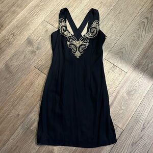 JESSICA MCCLINTOCK | Y2K black cocktail dress, size 7/8 *fits like 0/2*